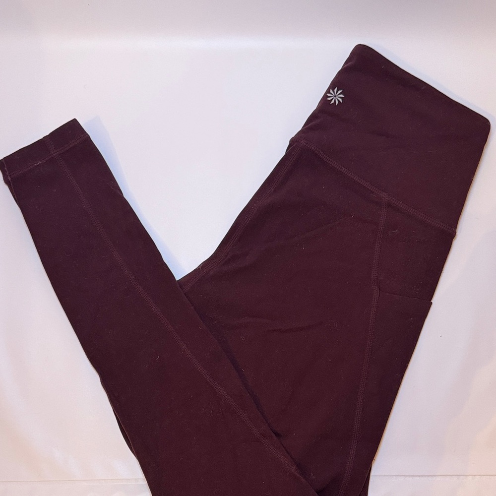 Athleta Burgundy Leggings